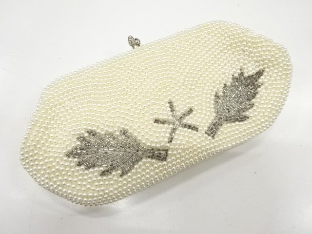 JAPANESE KIMONO / HANDBAG / BEADS / ARTIFICIAL PEARL